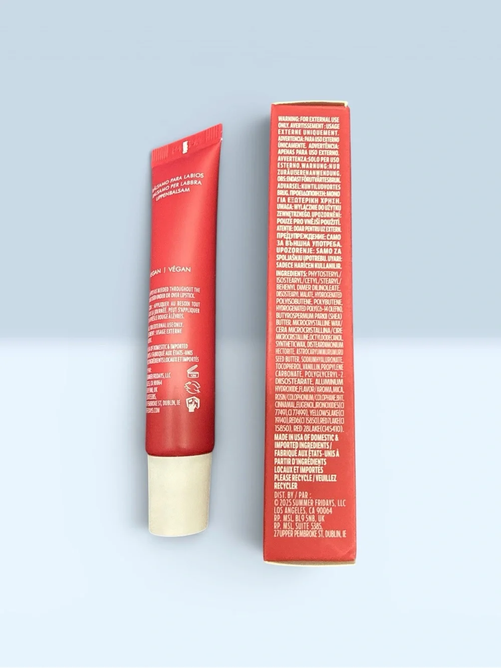 Summer Fridays Cherry Lip Butter Balm - Red Coral